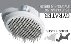 Pet Life ® 'Gyrater' Travel Self-Cleaning Swivel Grooming Pet Pin Brush