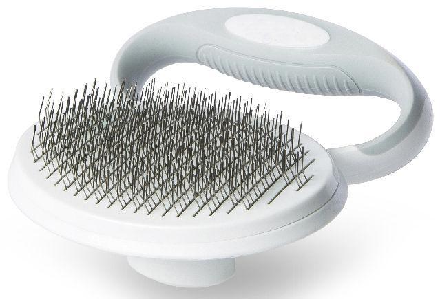 Pet Life ® 'Gyrater' Travel Self-Cleaning Swivel Grooming Slicker Pet Brush