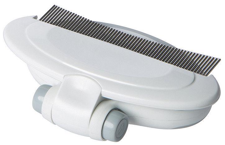 Pet Life ® 'Gyrater' Travel Swivel Curved Pet Grooming Pin Comb