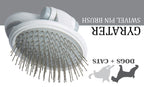 Pet Life ® 'Gyrater' Travel Swivel Pet Grooming Pin Brush