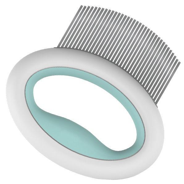 Pet Life ® 'Knuckler' Handheld Travel Flexible Grooming Pet Rake Comb