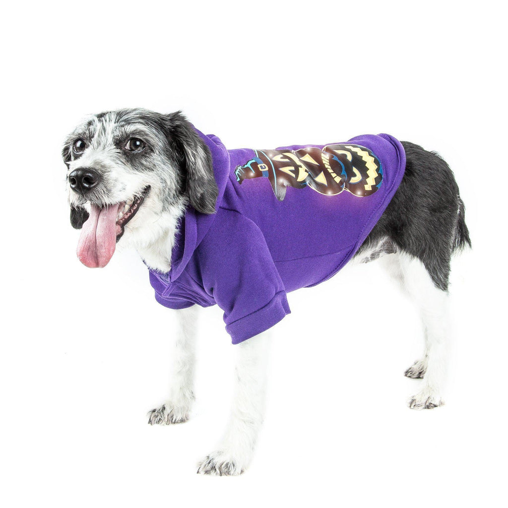 Pet Life ® LED Lighting Halloween Happy Snowman Hooded Dog Costume Sweater w/ Included Batteries