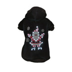 Pet Life ® LED Lighting 'Juggling Santa' Hooded Dog Costume Sweater w/ Included Batteries