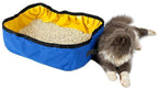 Pet Life ® 'Litter Go' Travel Folding Waterproof Kitty Cat Litterbox and Bath