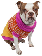 Pet Life ® 'Lovable-Bark' Heavy Knitted Ribbed Fashion Designer Dog Sweater