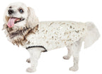 Pet Life ®  Luxe 'Gilded Rawffled' Gold-Plated Designer Fur Dog Coat