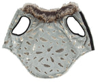 Pet Life ® Luxe 'Gold-Wagger' Gold-Leaf Fashion Designer Fur Dog Coat
