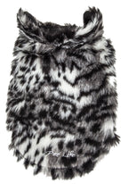 Pet Life ®  Luxe 'Paw Dropping' Designer Gray-Scale Tiger Pattern Mink Fur Dog Coat
