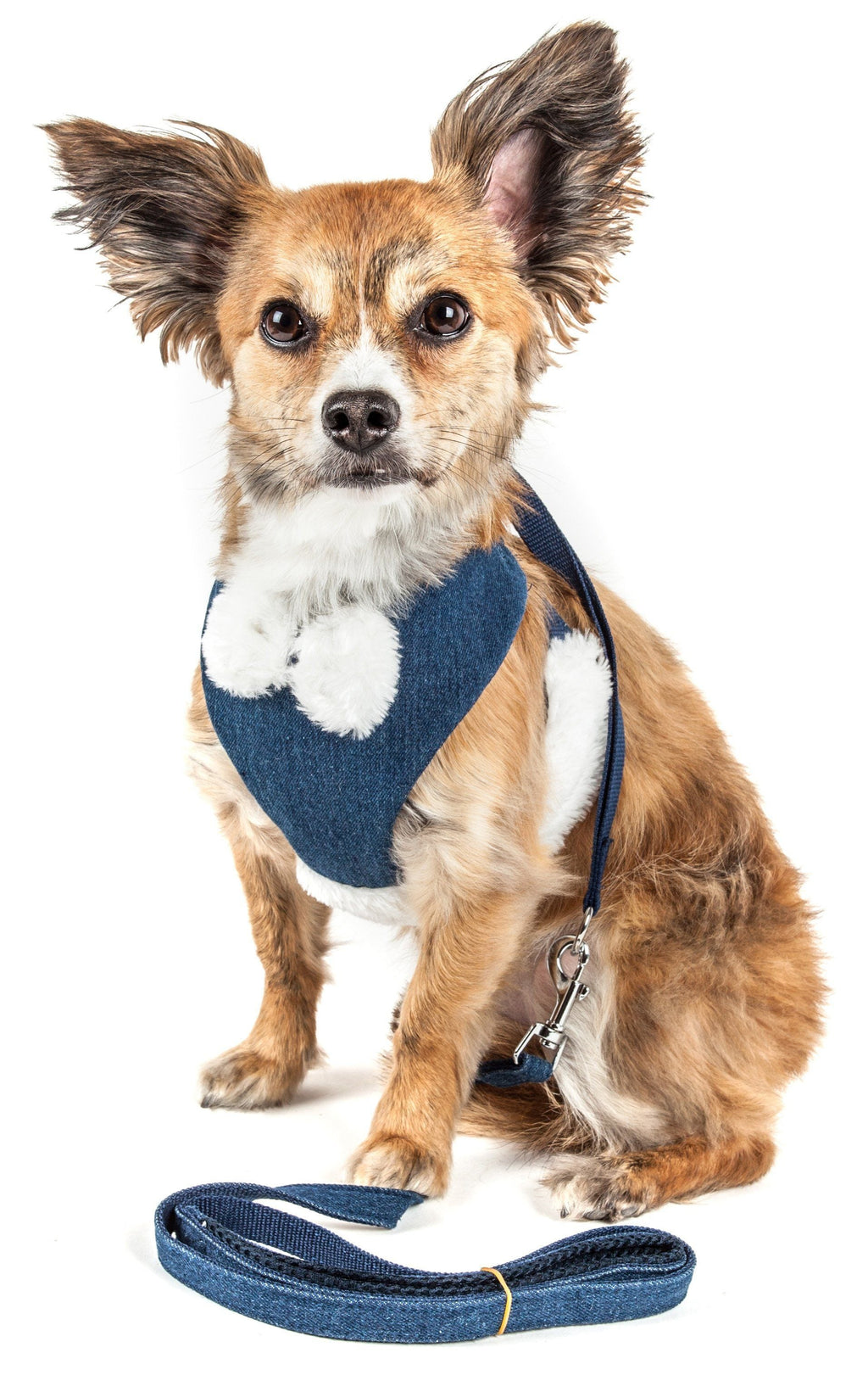 Pet Life ® Luxe 'Pom Draper' 2-In-1 Adjustable Fashion Dog Harness and Leash