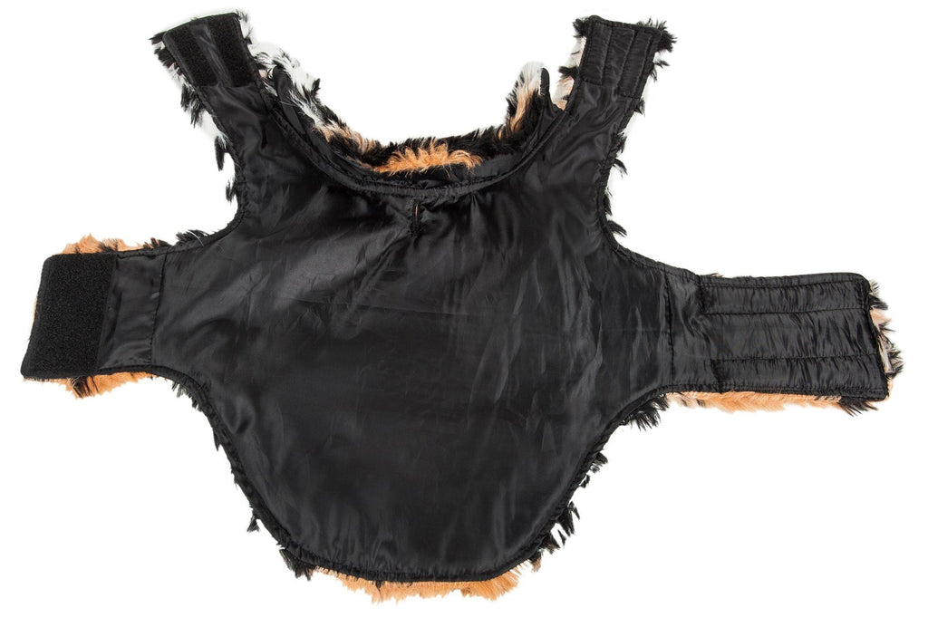 Pet Life ®  Luxe 'Tigerbone' Tiger-Patterned Mink Fashion Fur Dog Jacket