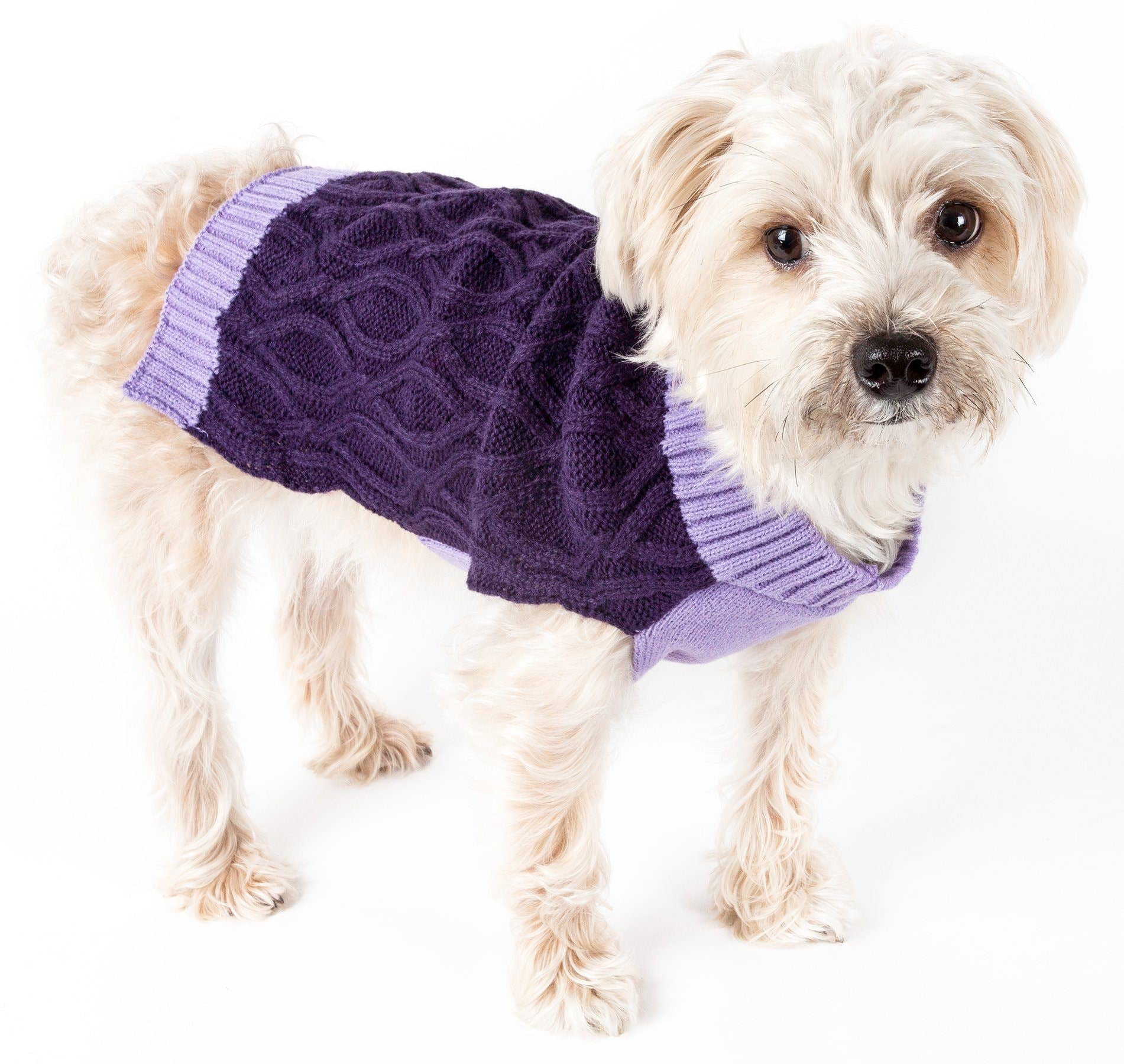 Pet Life ® Oval Weaved Heavy Knitted Fashion Designer Dog Sweater