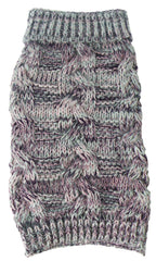 Pet Life ® 'Royal Bark' Heavy Cable Knitted Designer Fashion Dog Sweater
