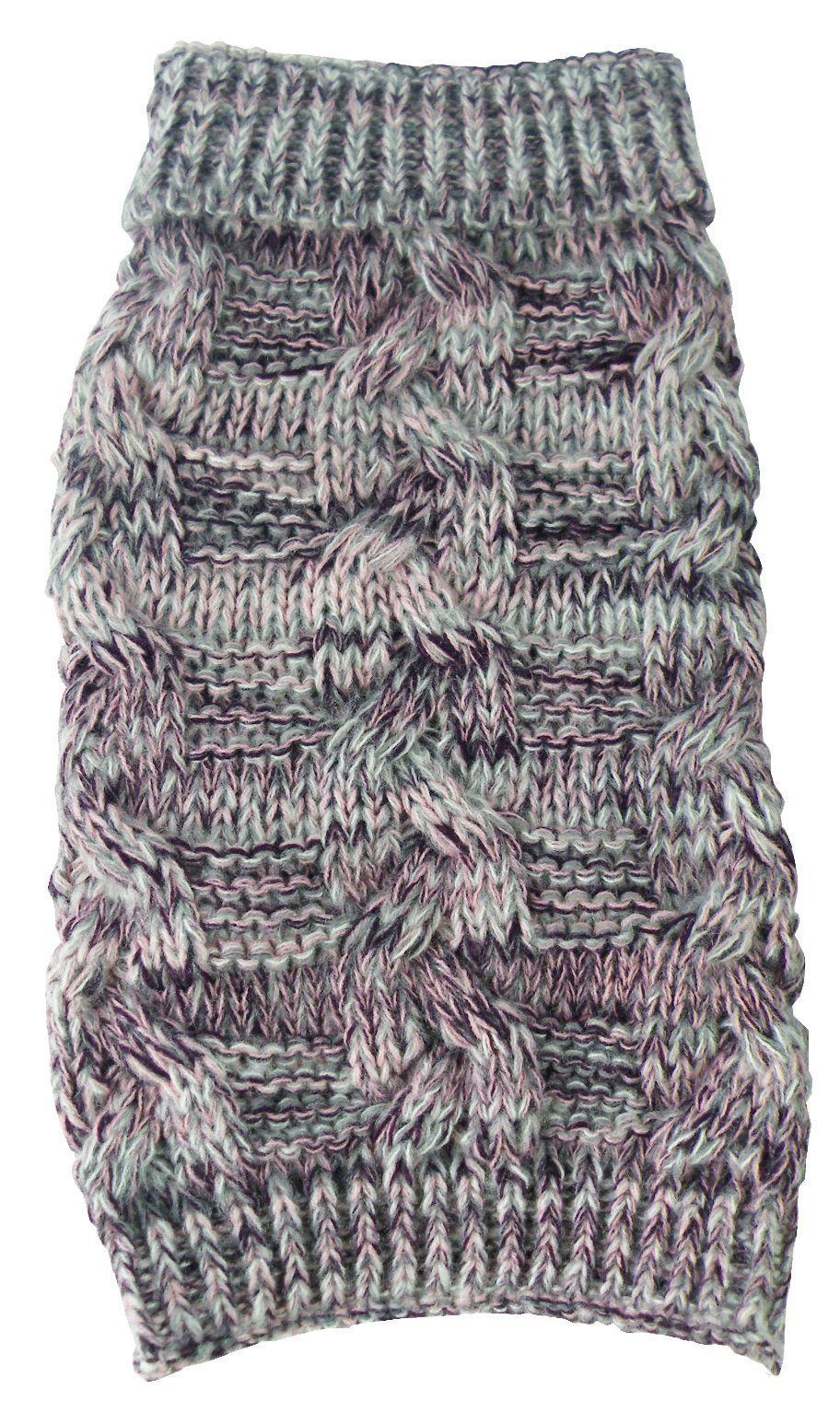 Pet Life ® 'Royal Bark' Heavy Cable Knitted Designer Fashion Dog Sweater