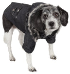 Pet Life ® 'Ruff-Choppered' Denim Fashioned Wool Dog Coat Jacket