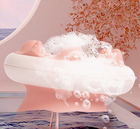 Pet Life ® 'Scwubba' Handheld Bathing Brushing and Massaging Soft Flexible Grooming Pet Comb