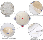 Pet Life ® 'Stick N' Claw' Sisal Rope and Toy Suction Cup Circular Cat Scratcher