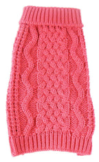 Pet Life ® 'Swivel-Swirl' Heavy Cable Knitted Fashion Designer Dog Sweater