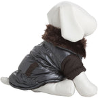 Pet Life ® Track-Collared' Metallic Ultra Fur 3M Insulated Pet Dog Jacket