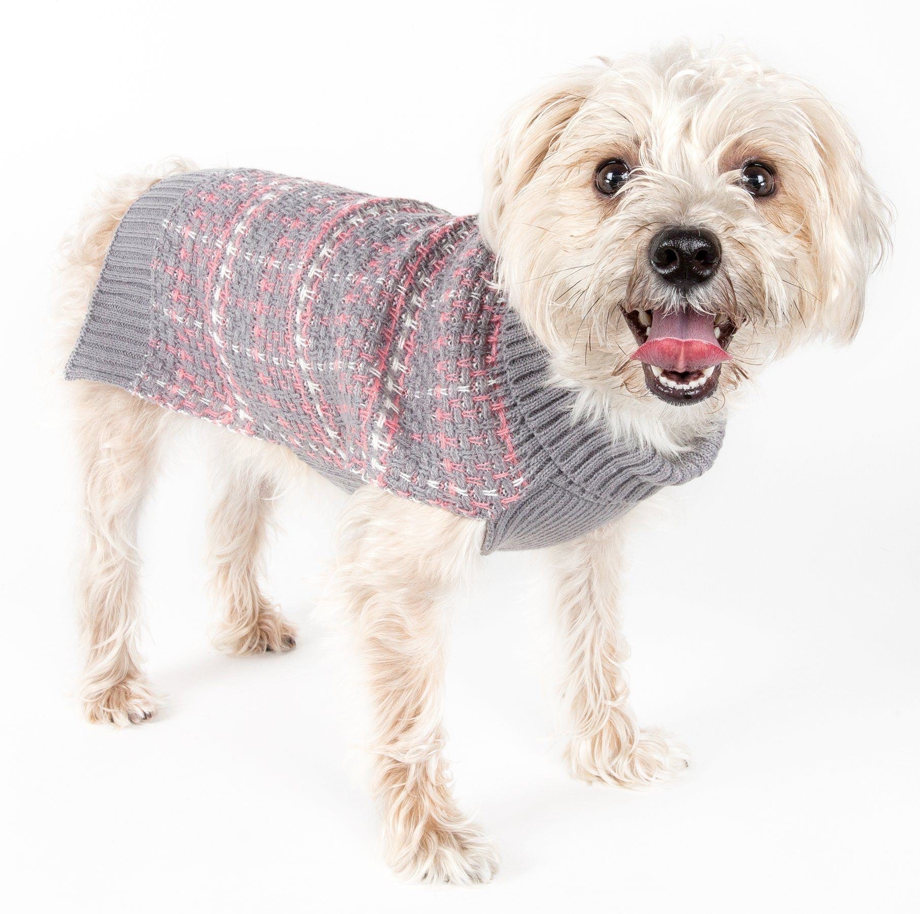 Pet Life ® Vintage Symphony Static Fashion Knitted Designer Dog Sweater