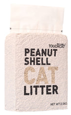 Touchcat ® High-Clumping Eco-Friendly Peanut Shell Kitty Cat Litter