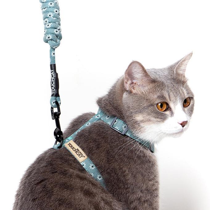 Touchcat 'Radi-Claw' Durable Cable Cat Harness and Leash