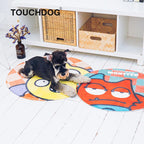 Touchdog Cartoon Three-eyed Monster Rounded Cat and Dog Mat