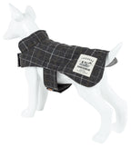Touchdog ® 2-In-1 Windowpane Plaid Dog Jacket and Matching Reversible Dog Mat