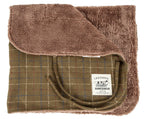 Touchdog ® 2-In-1 Windowpane Plaid Dog Jacket and Matching Reversible Dog Mat