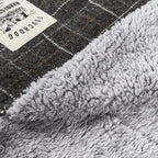 Touchdog ® 2-In-1 Windowpane Plaid Dog Jacket and Matching Reversible Dog Mat
