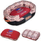 Touchdog ® '70's Vintage-Tribal' Ultra-Plush Rectangular Rounded Dog Bed