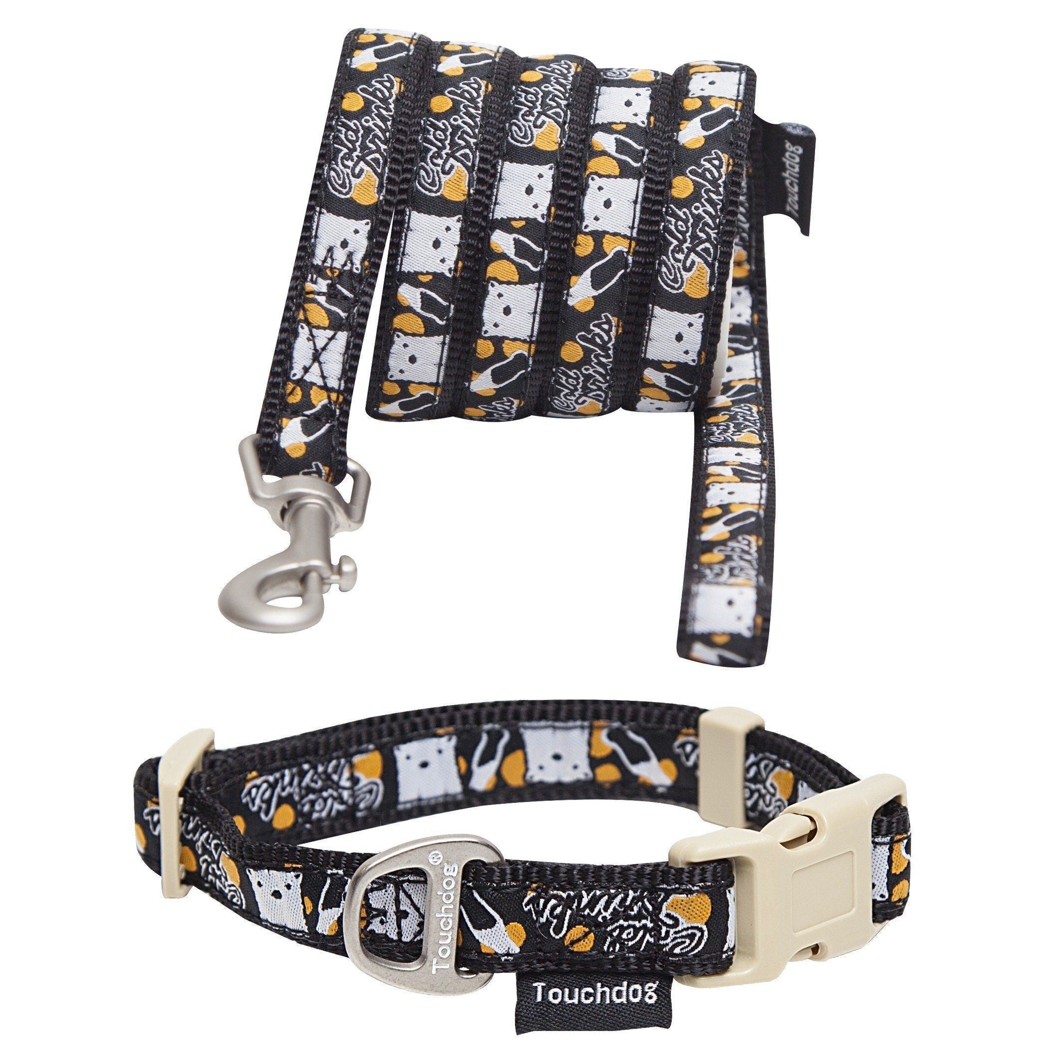 Touchdog ® 'Caliber' Designer Embroidered Fashion Pet Dog Leash and Collar
