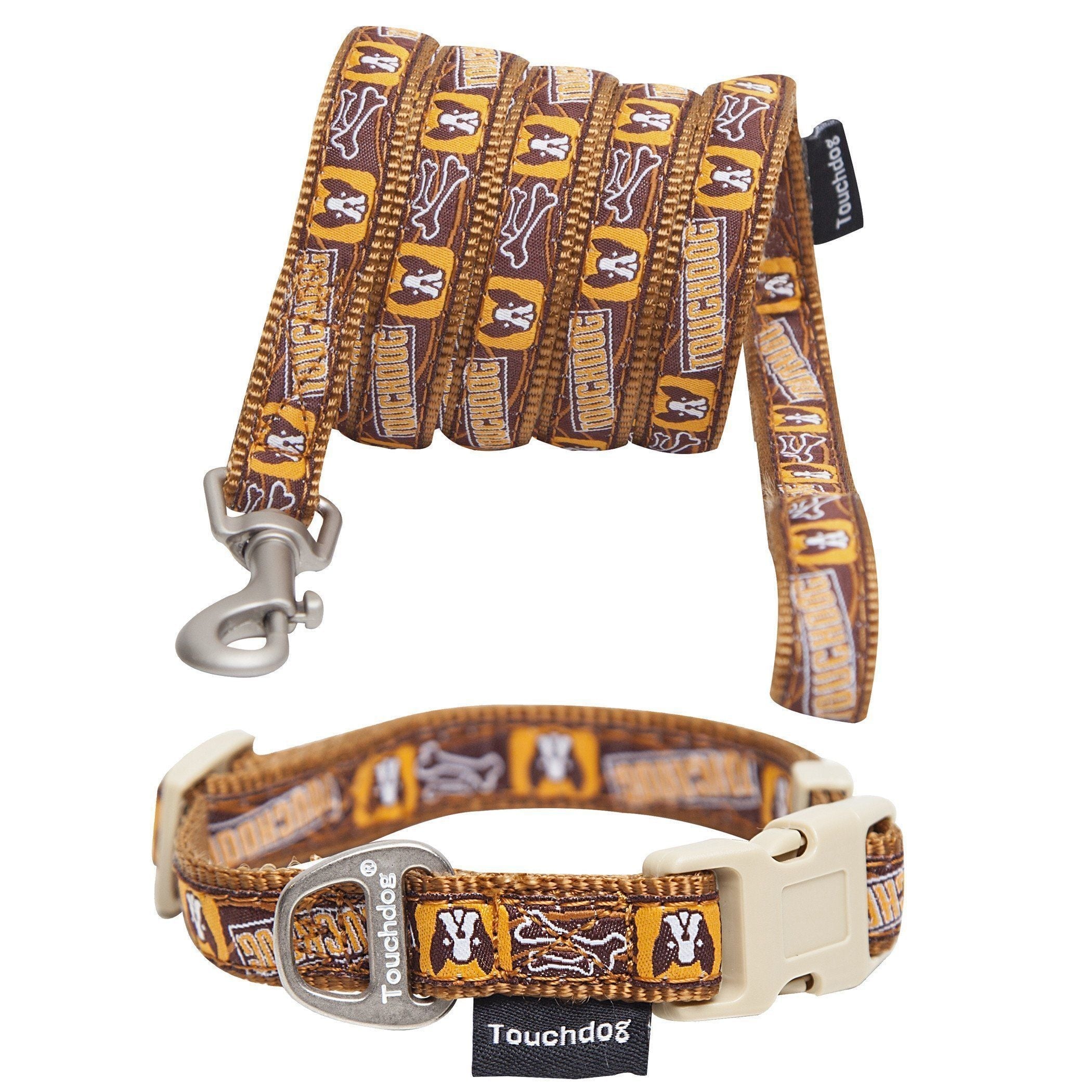 Touchdog ® 'Caliber' Designer Embroidered Fashion Pet Dog Leash and Collar