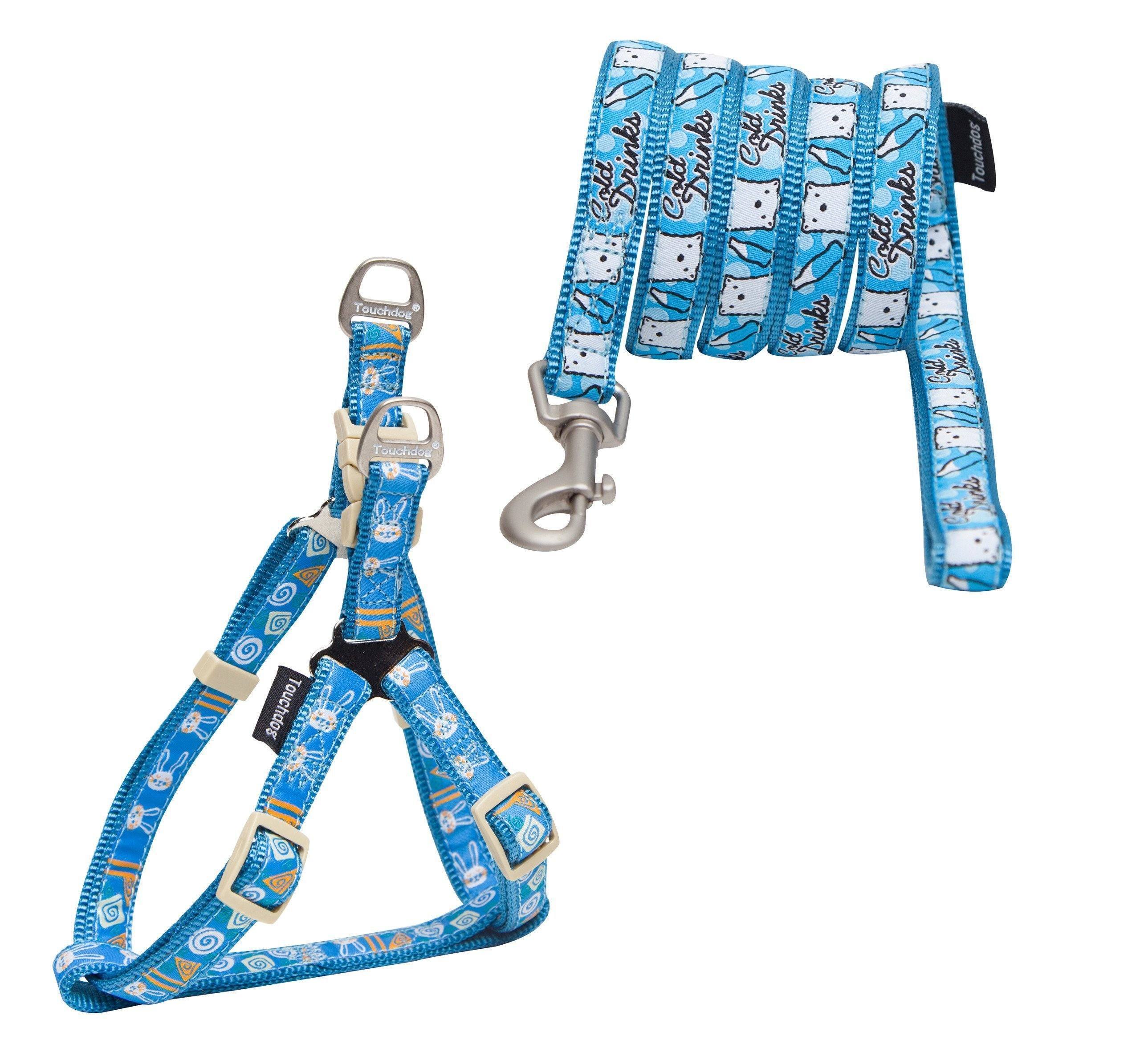 Touchdog ® 'Caliber' Embroidered Designer Fashion Pet Dog Leash and Harness