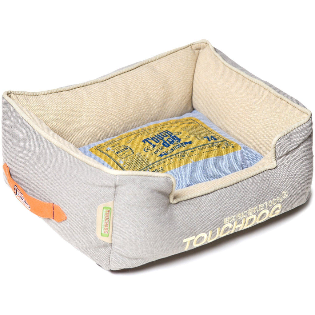 Touchdog ® Original Denim Reversible Designer Rectangular Dog Bed