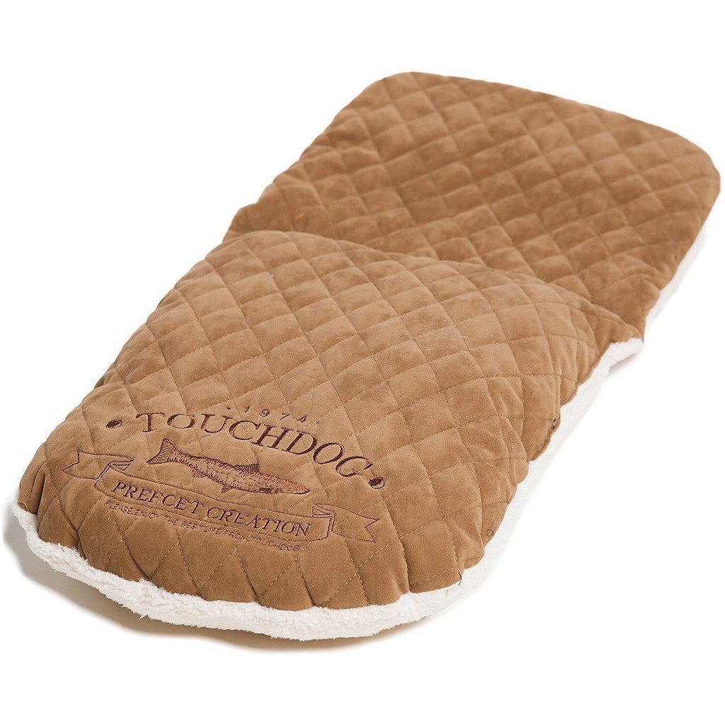 Touchdog ® 'Diamond Stitched' Panoramic Designer Cat Bed w/ Teaser Toy