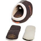 Touchdog ® 'Diamond Stitched' Panoramic Designer Cat Bed w/ Teaser Toy