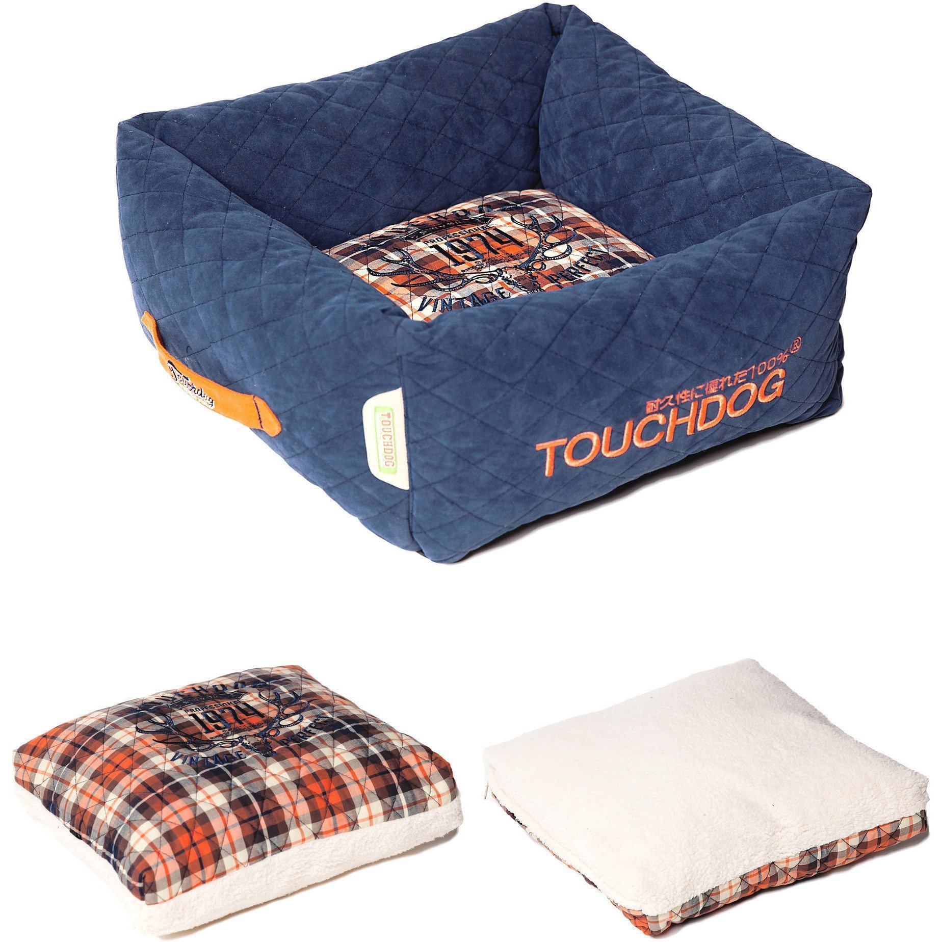 Touchdog ® 'Exquisite-Wuff' Quilted Squared Designer Dog Bed