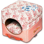 Touchdog ® 'Floral-Galoral' 2-in-1 Collapsible Squared Dog and Cat Bed