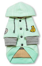 Touchdog ® Hampton Beach Ultra-Soft Blasted Cotton Hooded Dog Sweater