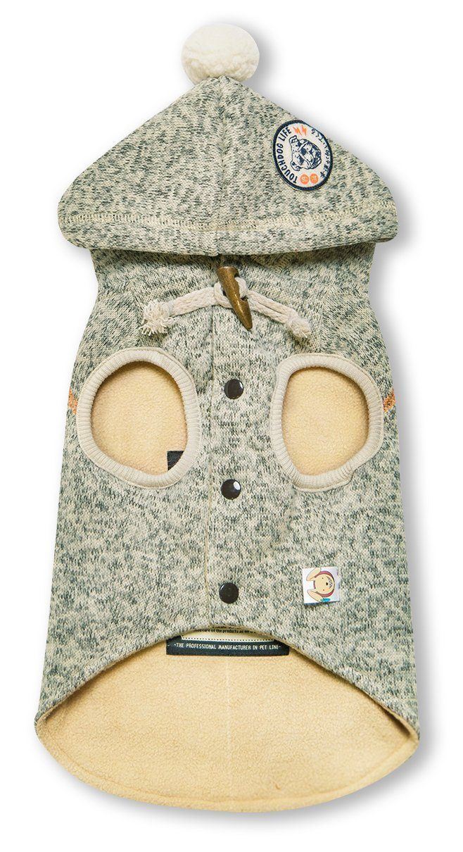 Touchdog ® Hippie Embellished Sleeveless Pompom Hooded Fashion Dog Sweater