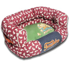 Touchdog ® 'Lazy-Bones' Rabbit-Spotted Designer Couch Dog Bed