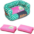 Touchdog ® 'Lazy-Bones' Rabbit-Spotted Designer Couch Dog Bed