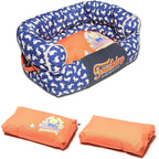 Touchdog ® 'Lazy-Bones' Rabbit-Spotted Designer Couch Dog Bed