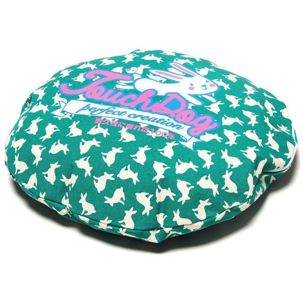 Touchdog ® 'Lazy-Bones' Rabbit-Spotted Rounded Designer Dog Bed