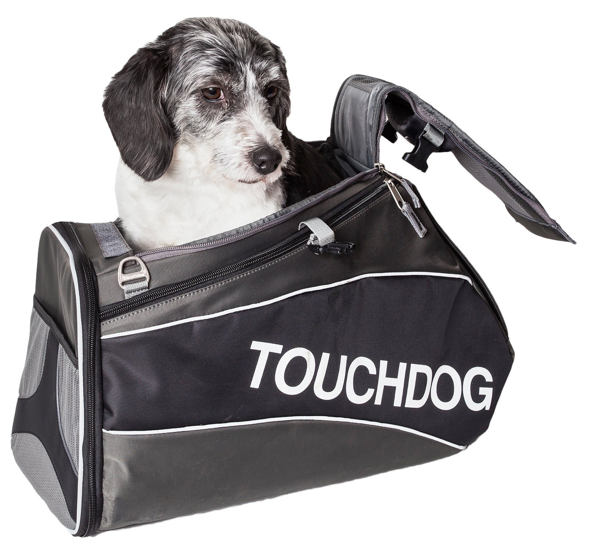 Touchdog ® 'Modern-Glide' Airline Approved Water-Resistant Sporty Travel Fashion Pet Dog Carrier