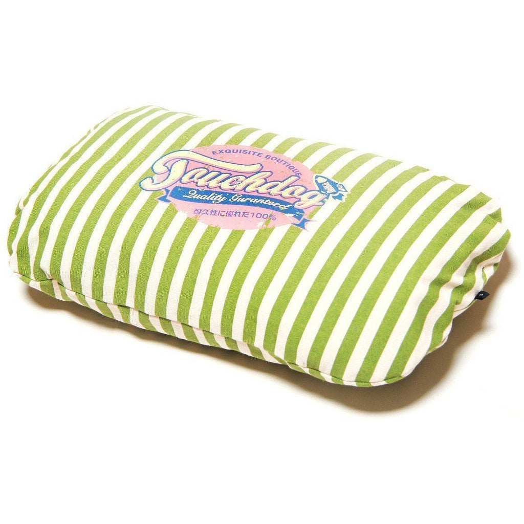 Touchdog ® 'Neutral-Striped' Rectangular Rounded Designer Dog Bed