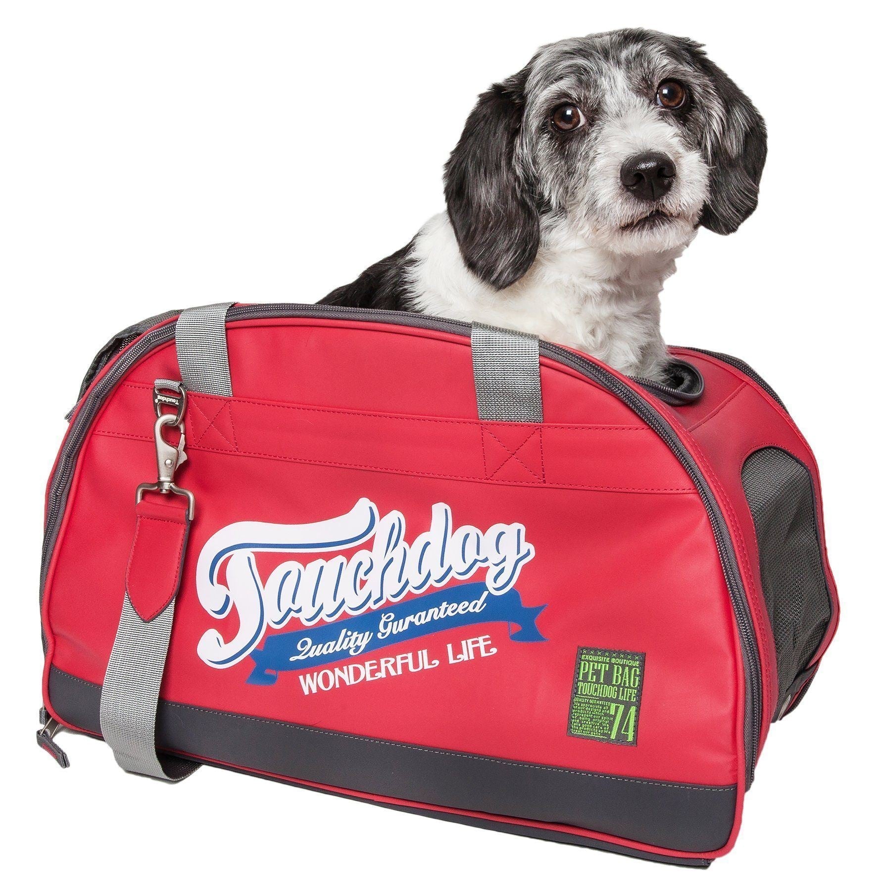 Touchdog ® Original Wick-Guard Water Resistant Airline Approved Travel Dog Carrier