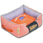 Touchdog ® 'Polka-Striped' Rectangular Designer Premium Dog Bed