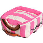 Touchdog ® 'Polo-Striped' 2-in-1 Convertible and Collapsible Dog and Cat Bed