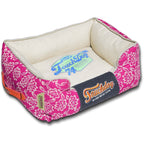 Touchdog ® 'Rose-Pedal' Premium Designer Rectangular Dog Bed